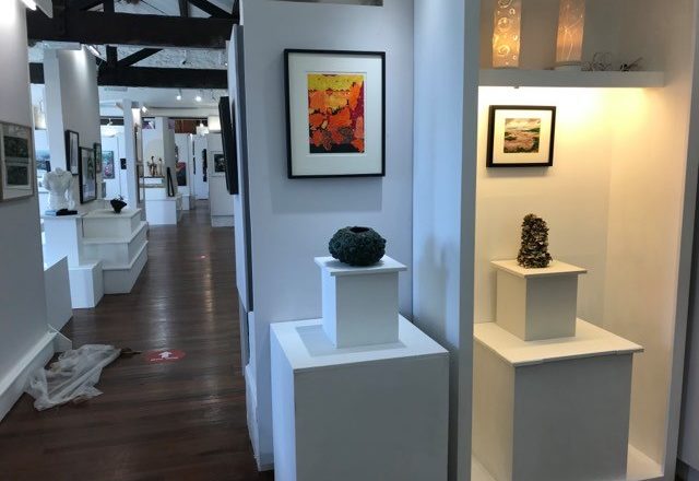 The Waterfront Gallery displaying the shortlisted art works for Wales Contemporary 2020