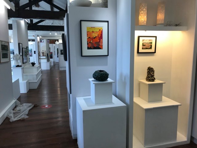 The Waterfront Gallery displaying the shortlisted art works for Wales Contemporary 2020